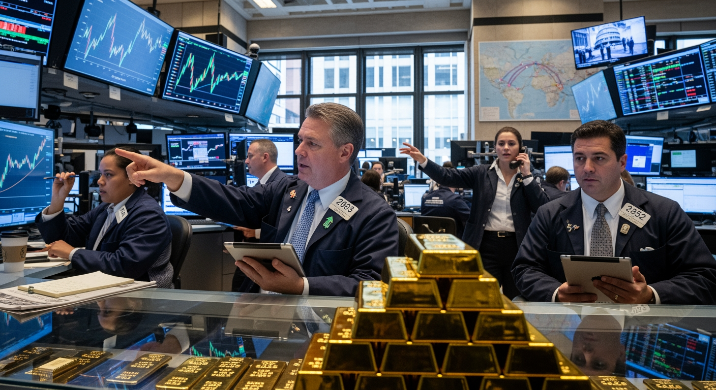 L'or atteint des sommets historiques à près de 4 000$ l'once malgré la volatilité des marchés