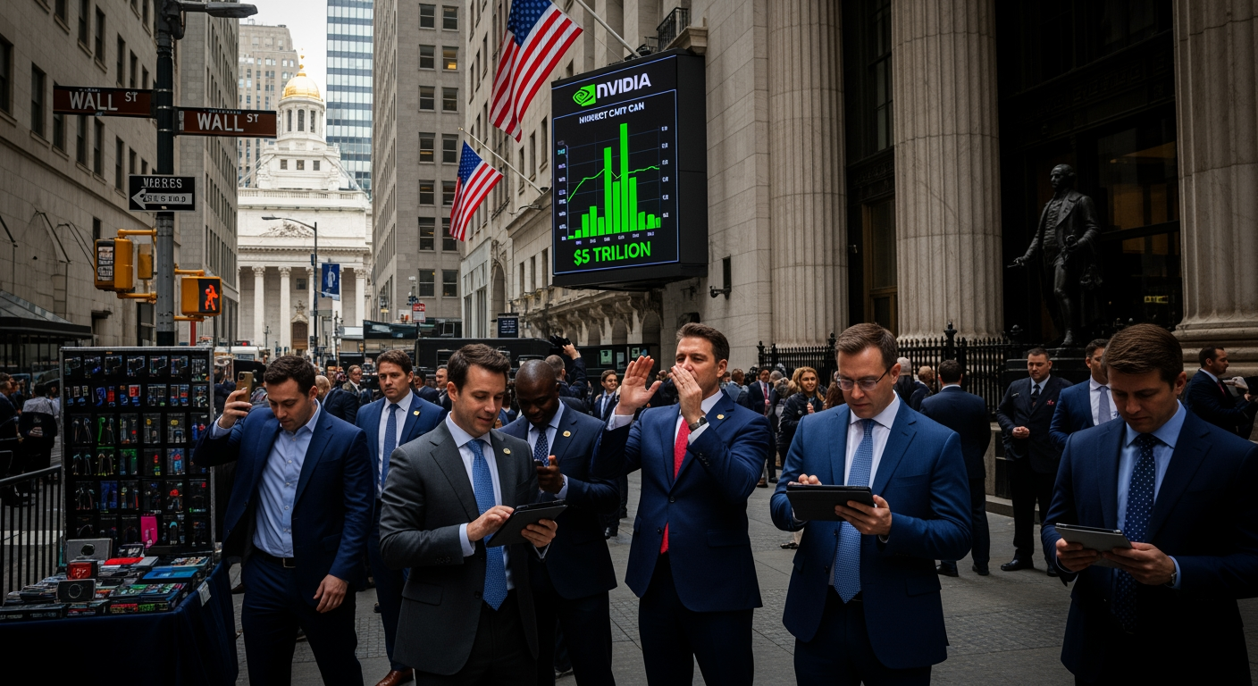 Nvidia dépasse les 5.000 milliards de dollars de capitalisation à Wall Street