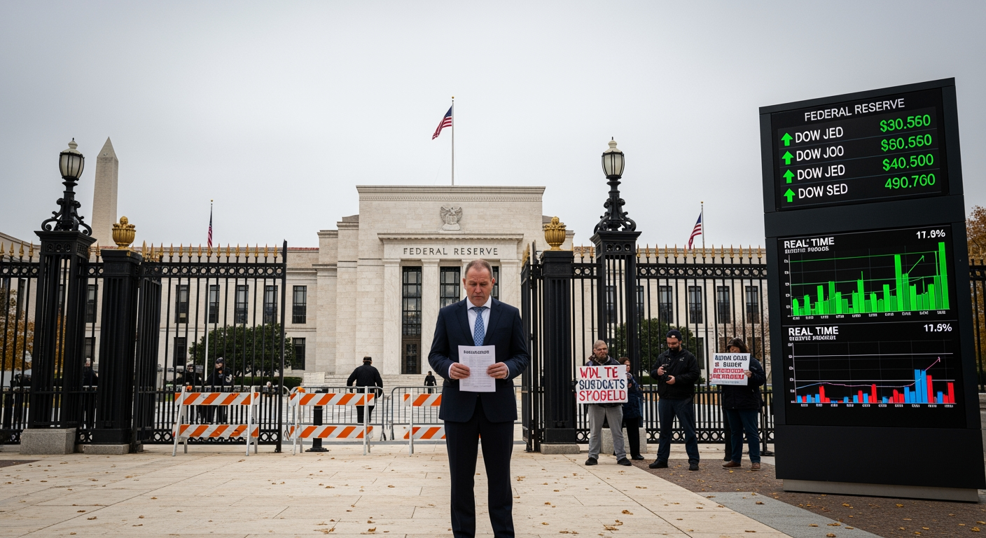 Shutdown américain : la Fed privée de visibilité sur l’emploi, marchés en hausse